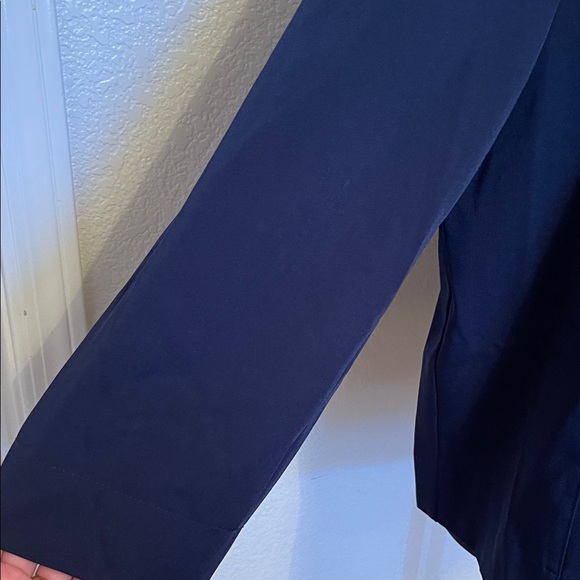 Tracy Evans Dark Blue Cape Jacket - Picture 5 of 9